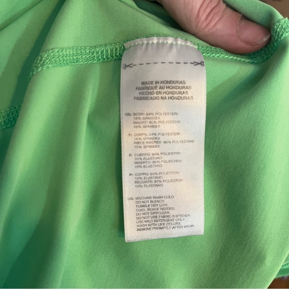 Adidas Women’s Techfit Workout shirt Athletic-wear Green Medium Sleeveless - Picture 6 of 7